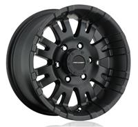 PRO COMP SERIES 5001, 18X9.5,WITH 8 ON 6 BOLT PATTERN – SATIN BLACK